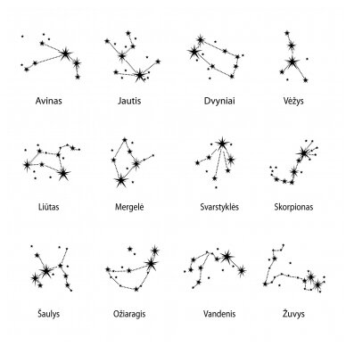 Graviruota apyrankė moteriai "Zodiako žvaigždynai" 4