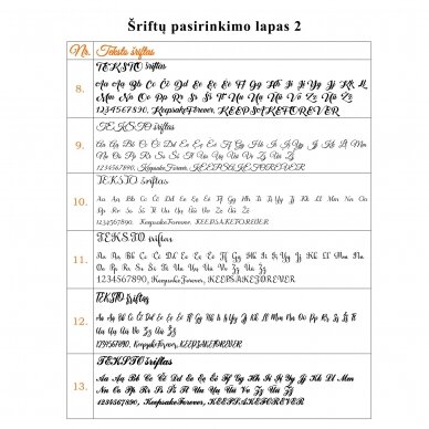 Graviruotas pakabukas su Jūsų tekstu ar simboliu 10