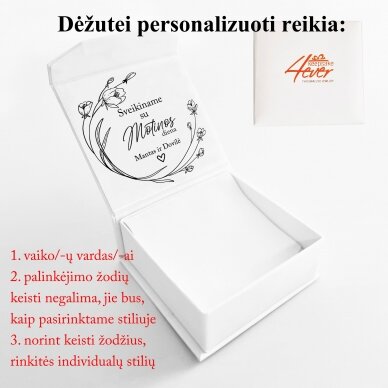 Personalizuota juvelyrinė dėžutė Mamai 1